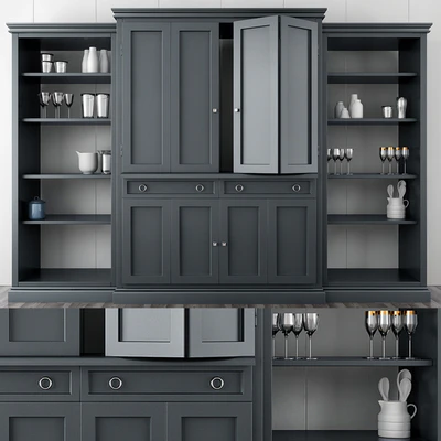 Cameo 4-Piece Gray Glass Door Wall — Descargar
