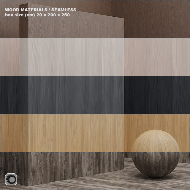 Material wood / veneer (seamless) - set 10 — Descargar