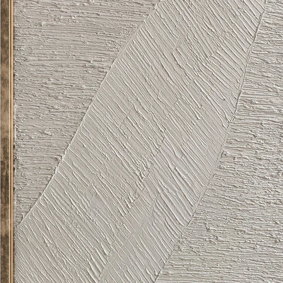 Mid-Century Beige Textural Plaster Wall Art C-460 — Ver 7