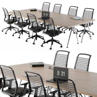 Conference Table Set For Office — Ver 2