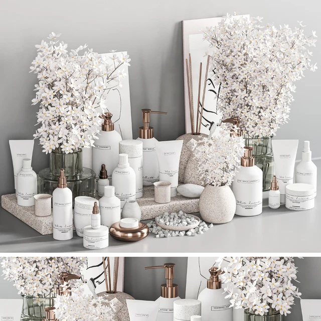 Bathroom Accessories with Plant A — Descargar
