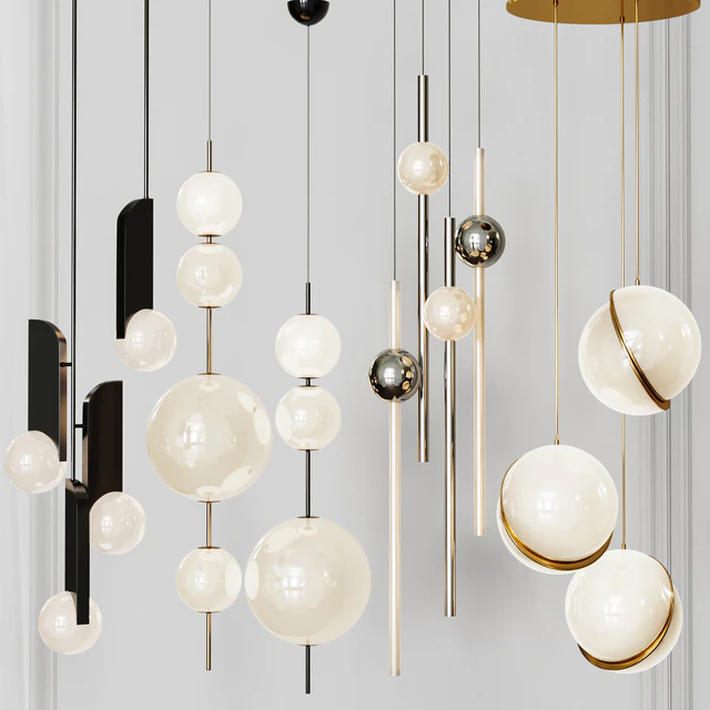 Four Pendant Lights amazing set vol.26 — Скачать