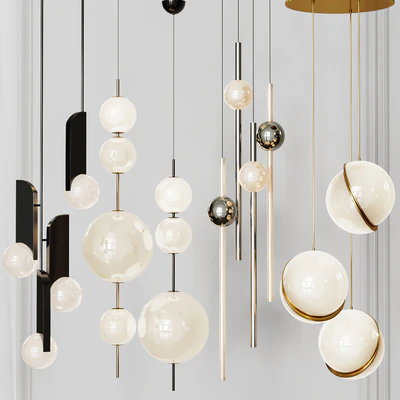 Four Pendant Lights amazing set vol.26 — Вид 1
