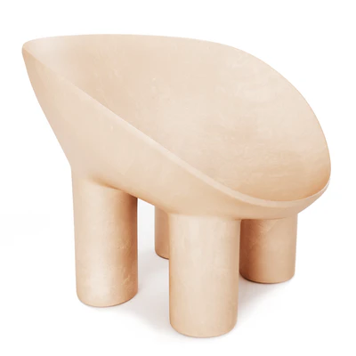 Contemporary Raw Fiberglass Chair, Roly-Poly Chair by Faye Toogood — Вид 7
