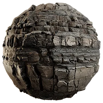 layered rock cliff 020 — Скачать