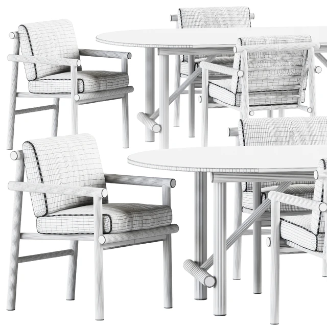Ayana Outdoor Table and Chair by B&B Italia / Garden furniture — Descargar