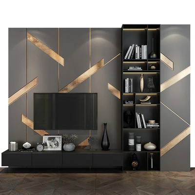 TV wall set 295 — Ver 1