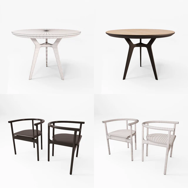 Table and semi-armchair UNIKA MOBLAR — Descargar