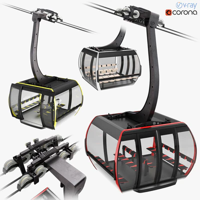 Cableway 3S Cabin CWA ATRIA для подвесной канатной дороги — Вид 1