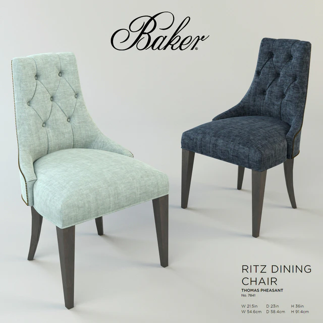 Baker Ritz Dinning Chair Armchair by Thomas Pheasant — Descargar