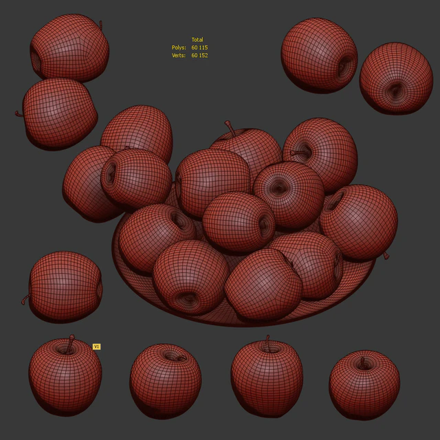 Apples Gala. 4 models — Descargar