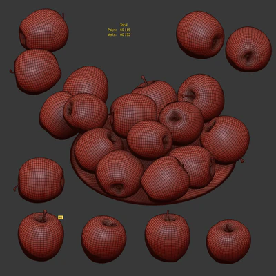 Apples Gala. 4 models — Ver 6