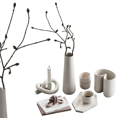 426 decorative set 043 neutral scandi accessories 02 branch & knot — Вид 7