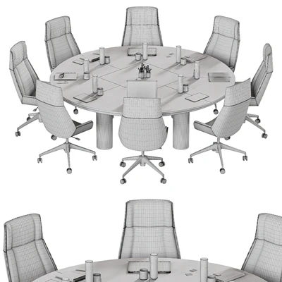circle meeting table — Вид 6