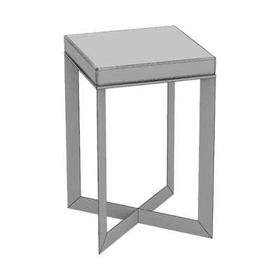 Lennie Amber Cast Glass End Table — Вид 6