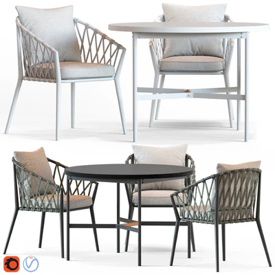 Globewest Maui Armchair and Morgan Table — Ver 1