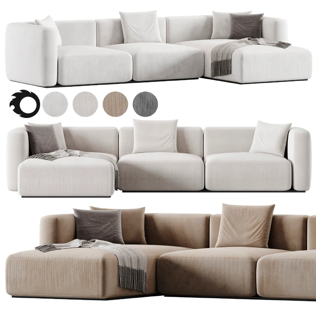 Shangai Sofa 1 By Poliform — Скачать
