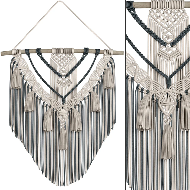 macrame wall decor set02 — Скачать