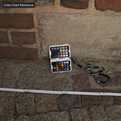 worn brick and concrete checkerboard wall texture — View 7