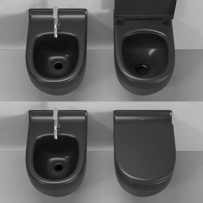 Duravit Starck 3 wall-hung toilet and bidet — Ver 7