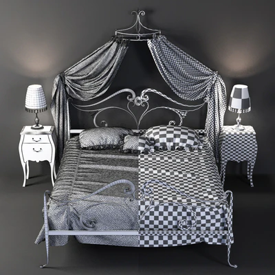 (for the competition) Canopy bed Giusti Portos DUCALE — Ver 3
