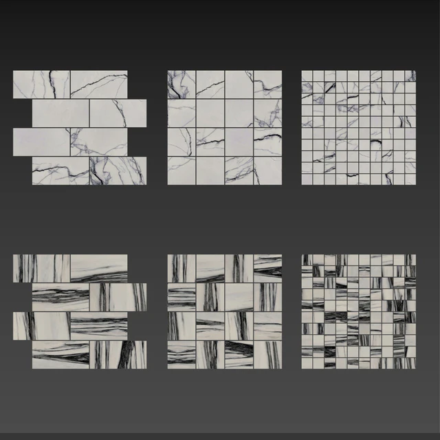 Architectural Design Floor gres Breach Fall B&W MARBLE set 1 — Скачать