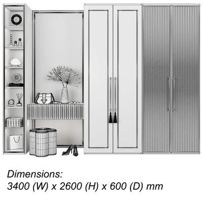 Hallway furniture composition 100 — Ver 5
