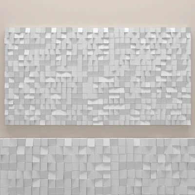 Wood wall Art mosaic "Fighting River", настенный декор, картина, деревянные бруски, мозаика, панно, арт, абстракция — Вид 3