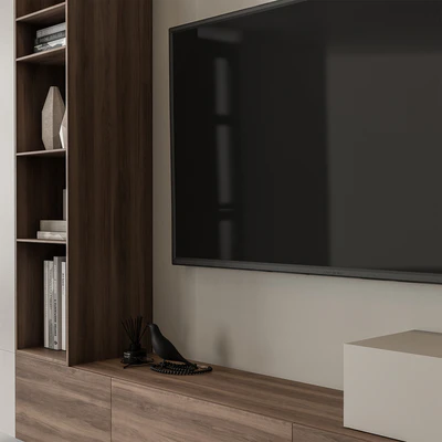 TV Wall Wood and Concrete - Set 112 — Вид 5