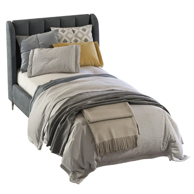 Bed Blush Lizbeth Velvet Single Bed 2 — Ver 5