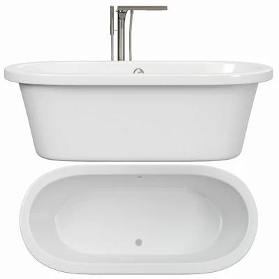 Tellkamp Elegance freestanding oval bath white gloss — Вид 1