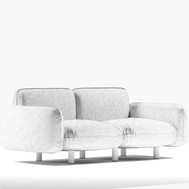 BEAN Velvet Sofa — Скачать