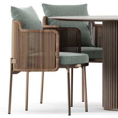 TAPE CORD chair by Minotti and PALAIS ROYAL by ASPLUND — Ver 5