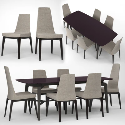 Table giorgetti blade and chairs giorgetti ala — Ver 1