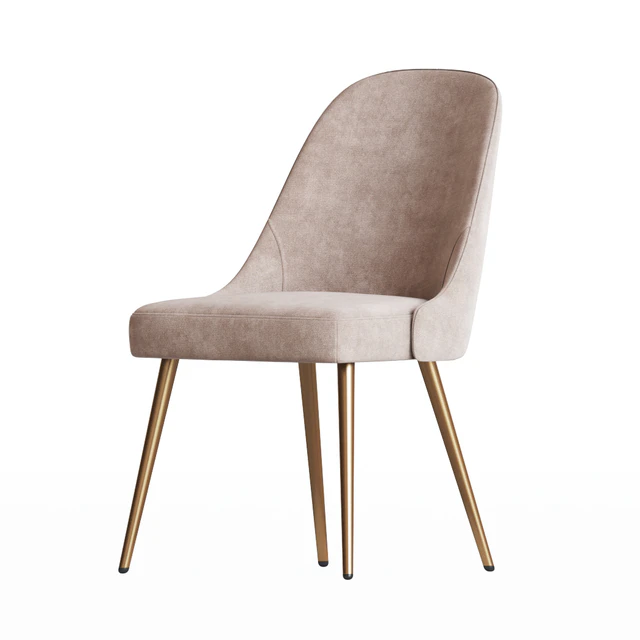 Mid-Century Upholstered Dining Chair Metal Legs Westelm — Descargar