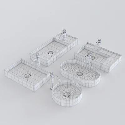 Alice Ceramica Hide Washbasin Set 2 — Ver 3