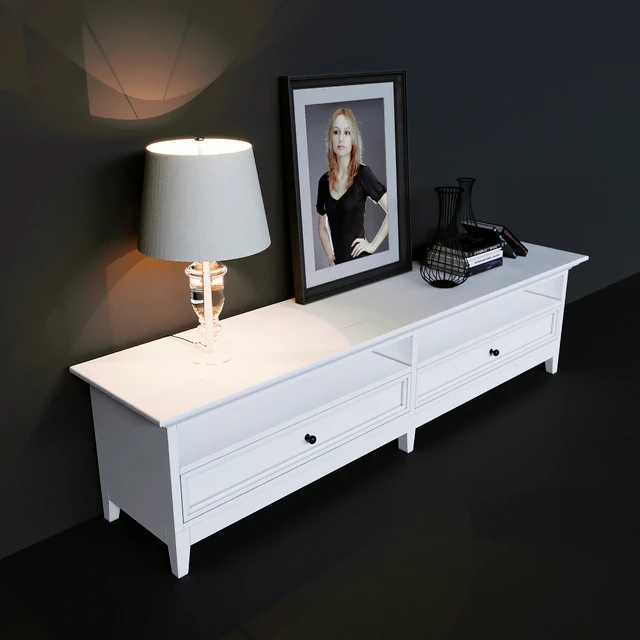TV cabinet wide with two drawers Dantone Home — Descargar