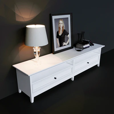 TV cabinet wide with two drawers Dantone Home — Ver 3