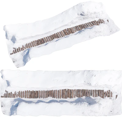 Winter path made of wood — Ver 1