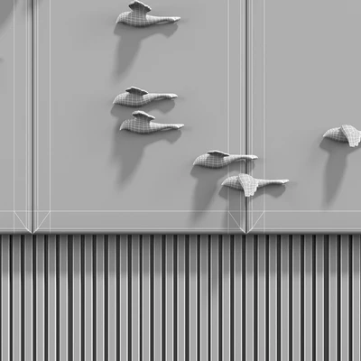 Decorative panel Birds Gold 10 — Вид 4