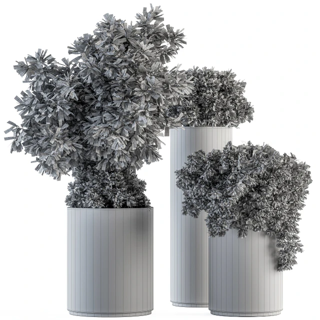 indoor Plant Set 120 - Green and White Set — Скачать