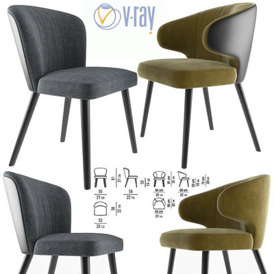 Minotti Aston Dining Chair — Вид 1