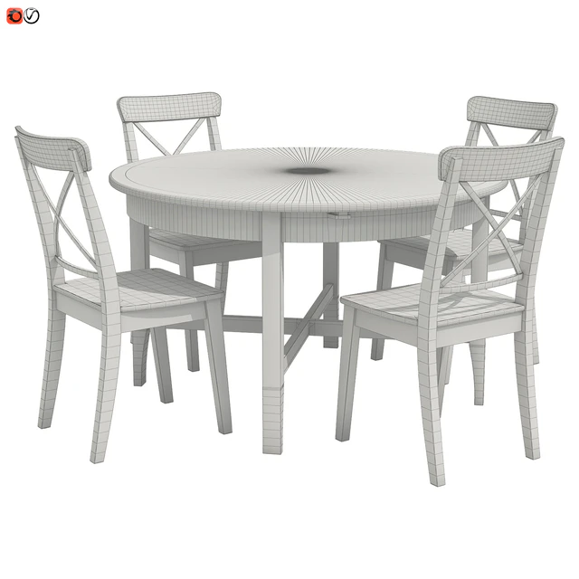 Стол и стул IKEA ЛЕКСВИК ИНГОЛЬФ — Скачать