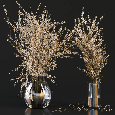 Bouquet Collection 05 - Linen Chest Herringbone in Glass Vases — Ver 1