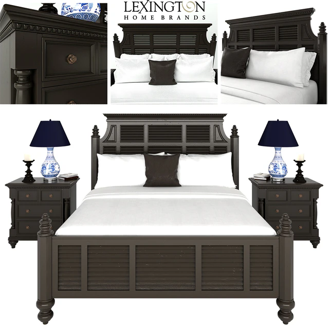 KENSINGTON MALABAR PANEL BED (LEXINGTON HOME BRANDS) — Descargar