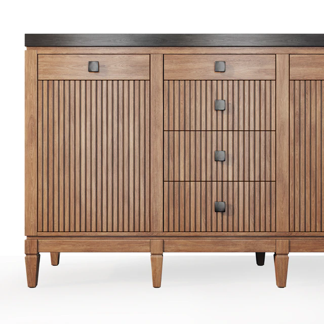 Chest of drawers buffet Foxtrot Siver Dresser sideboard — Descargar