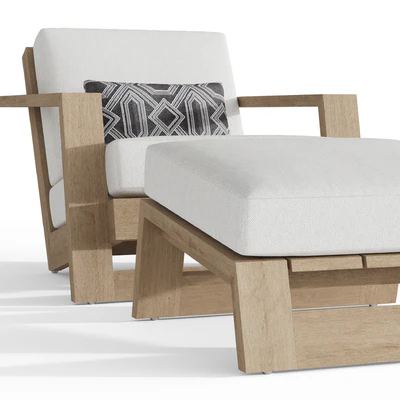 Rh Reyes Teak Lounge Chair — Ver 5