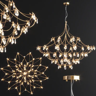 Crystal Galaxy Quasar Chandelier — Вид 3