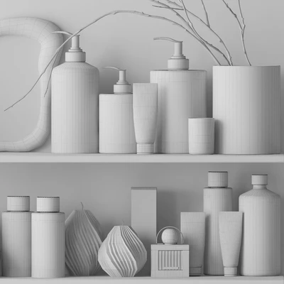 Shelves with cosmetics and bathroom decor - 4 — Ver 7