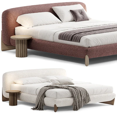 SOFTBAY Double Bed By Porada — Ver 6
